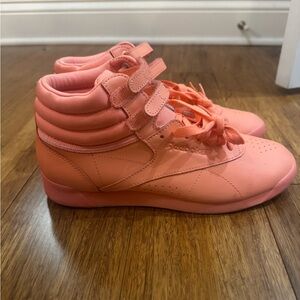 Reebok Orange High Ankle Sneakers